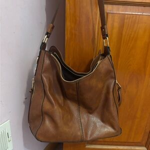 Elegant Brown Leather Women's Bag